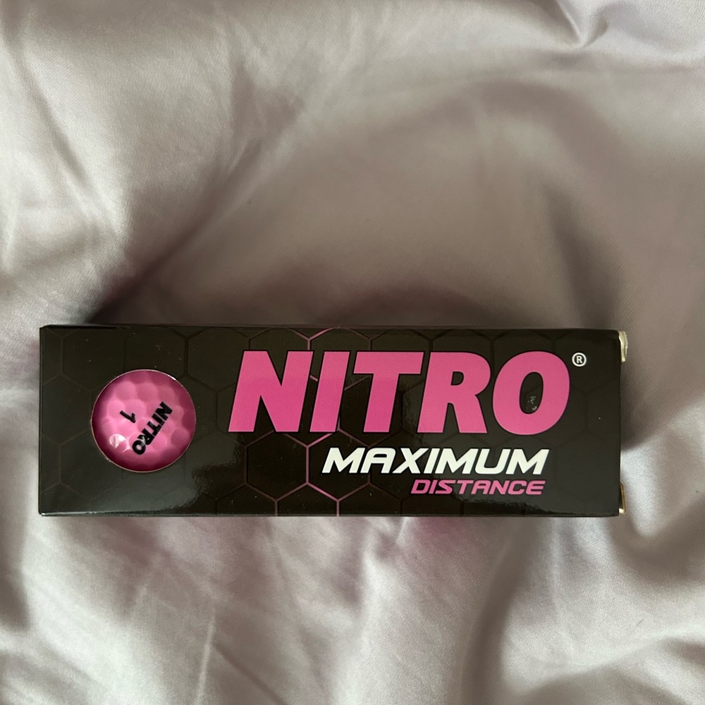 Pink golf balls